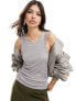 Фото #3 товара Vila wool blend tank top in grey