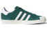 Фото #3 товара Кеды комфортные Adidas originals Superstar 休闲 舒适 耐磨 低帮 板鞋 男款 - зелено-белые