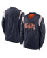 ფოტო #1 პროდუქტის Men's Navy Chicago Bears Sideline Athletic Stack V-Neck Pullover Windshirt Jacket