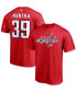 Фото #1 товара Men's Anthony Mantha Red Washington Capitals Authentic Stack Name and Number T-shirt