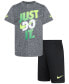 ფოტო #1 პროდუქტის Toddler Boys Dropsets T-shirt and Shorts, 2 Piece Set