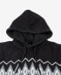 Men's Color Blocked Pattern Hooded Sweater