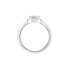 Tesori SAIW1150 Sparkling Silver Ring with Cubic Zirconia