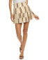 Фото #1 товара Surf Gypsy Striped Tiered Mini Skirt Women's Beige M