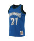 Men's Kevin Garnett Blue Minnesota Timberwolves 2003-04 Hardwood Classics 75th Anniversary Diamond Swingman Jersey