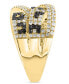 ფოტო #3 პროდუქტის EFFY® Multicolor Diamond Crossover Statement Ring (1-1/3 ct. t.w.) in 14k Gold