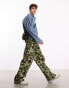 COLLUSION baggy trousers in washed camo