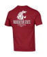 Men's Crimson Washington State Cougars Stack 2-Hit T-shirt