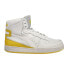 Фото #1 товара Diadora Mi Basket Used High Top Mens White Sneakers Casual Shoes 158569-C9326