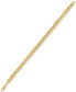 ფოტო #2 პროდუქტის Fancy Curb Link Chain Bracelet in 14k Gold-Plated Sterling Silver, Created for Macy's