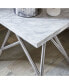 Coral Carrara Marble End Table