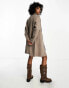 Фото #2 товара ONLY tailored coat in light brown