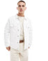 Фото #1 товара Tommy Jeans regular trucker jacket in white