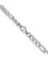 ფოტო #4 პროდუქტის Stainless Steel Polished 6.3mm Figaro Chain Necklace