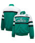 Men's Kelly Green, White Boston Celtics Big and Tall Heavyweight Full-Snap Satin Jacket