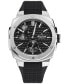 ფოტო #1 პროდუქტის Men's Swiss Automatic Alpiner Extreme Regulator Black Rubber Strap Watch 41mm