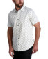 Karl Lagerfeld Men's Asymmetric Logo Print Short Sleeve Shirt