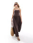 Фото #1 товара ASOS DESIGN cami with full hem maxi dress in brown