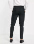 ASOS DESIGN smart super skinny trousers with pin dot texture in forest green