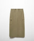 Women's Pocket Detail Long Cargo Skirt