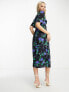 Фото #2 товара Nobody's Child Alexa midi dress in blue floral