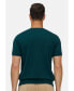 Фото #2 товара Bellemere Men's ShortTrim Fit Cotton Cashmere Henley T-Shirt