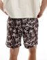 South Beach print beach short in multi