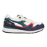 Фото #1 товара Diadora V7000 Navy Lace Up Mens White Sneakers Casual Shoes 179256-C0619