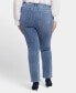 Plus Size High Rise Marilyn Straight Jeans