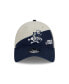 ფოტო #3 პროდუქტის Youth Boys Cream, Navy Dallas Cowboys 2023 Sideline Historic 9TWENTY Adjustable Hat