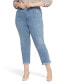 ფოტო #1 პროდუქტის Plus Size Margot Girlfriend Rolled Cuffs Jeans