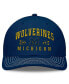 ფოტო #2 პროდუქტის Men's Navy Michigan Wolverines Carson Trucker Adjustable Hat