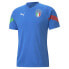 Puma Figc Player V Neck Short Sleeve Soccer Training Jersey Mens Blue 76708003