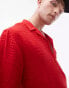 Фото #1 товара Topman short sleeve sheer holiday shirt in red