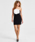 Фото #5 товара Juniors' Strapless Sequin-Rosette Bodycon Dress