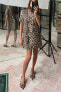 Фото #2 товара Короткое платье с леопардовым принтом ZARA