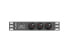 Lanberg PDU-03E-0200-IEC-BK - 1U - Horizontal - Black - 3 AC outlet(s) - Type E - C14 coupler
