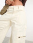 Фото #4 товара Pimkie wide leg cargo jeans in ecru