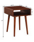 18.75" Medium-Density Fiberboard Napa End Table with Shelf