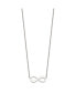 Chisel infinity Symbol CZ 16.5 inch Cable Chain Necklace