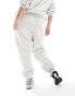 Фото #4 товара In The Style Plus cuffed leg jogger with drawstring in grey marl