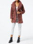 Urban Classics Women's Winter Jacket, Ladies Oversized Sherpa Coat Jacket with Hook & Eyelet Closure, Size XS to 5XL