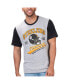 Фото #1 товара Men's Heather Gray Pittsburgh Steelers Black Label T-shirt
