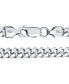 Solid Sterling Silver 150 Gauge 5MM Heavy Curb Miami Cuban Chain Necklace Nickel-Free 18 Inch Серебристый, 18 - фото #2