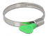 Фото #1 товара Delock 19453 - Screw (Worm Gear) clamp - Green - Metallic - Plastic - Stainless steel - 7 cm - China