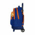 Школьный рюкзак с колесиками Compact Valencia Basket M918 Синий Оранжевый (33 x 45 x 22 cm)