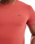 Tommy Hilfiger slim fit t-shirt in red