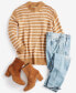 Фото #4 товара Women's Textured Crewneck Tunic Sweater, Regular & Petite, Created for Macy's