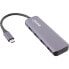 Фото #2 товара InLine USB 3.2 Hub - USB-C to 4x USB A 10Gb/s - aluminium - grey