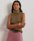 ფოტო #1 პროდუქტის Women's Turtleneck Sweater Tank Top, Regular & Petite